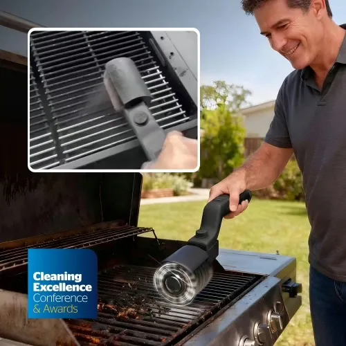 GrillWizz Reiniger im Praxistest auf einem Grillrost